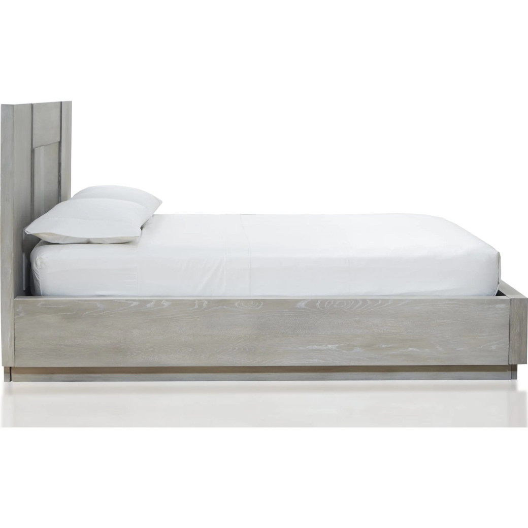 5PC Full Size Bedroom Set – Farmhouse Wood Bedroom Furniture, Cotton Gray | Destination Collection by Modus Furniture