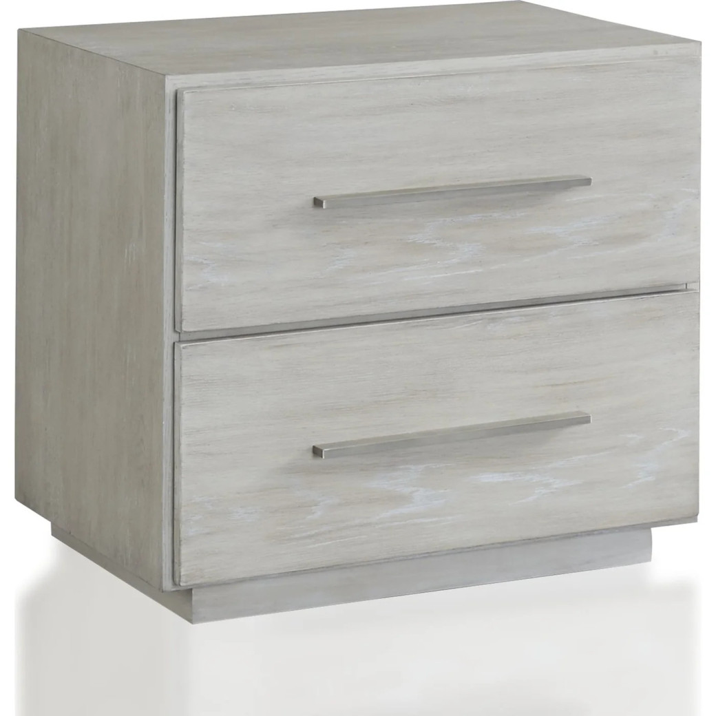 5PC Full Size Bedroom Set – Farmhouse Wood Bedroom Furniture, Cotton Gray | Destination Collection by Modus Furniture
