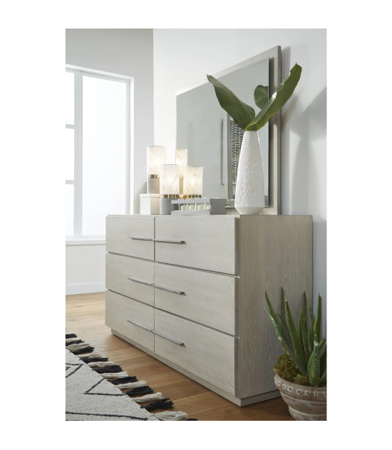 5PC Full Size Bedroom Set – Farmhouse Wood Bedroom Furniture, Cotton Gray | Destination Collection by Modus Furniture