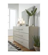 5PC Full Size Bedroom Set – Farmhouse Wood Bedroom Furniture, Cotton Gray | Destination Collection by Modus Furniture