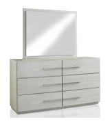 5PC Full Size Bedroom Set – Farmhouse Wood Bedroom Furniture, Cotton Gray | Destination Collection by Modus Furniture