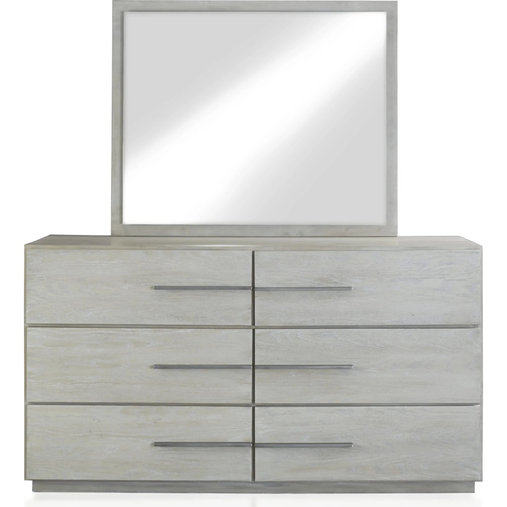 5PC Full Size Bedroom Set – Farmhouse Wood Bedroom Furniture, Cotton Gray | Destination Collection by Modus Furniture