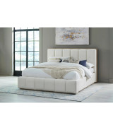 5PC Full Size Bedroom Set – Contemporary Style, Cotton & Chai Finish, Gardenia Collection by Modus Furniture