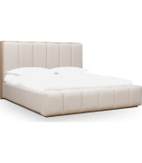 5PC Full Size Bedroom Set – Contemporary Style, Cotton & Chai Finish, Gardenia Collection by Modus Furniture