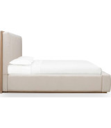 5PC Full Size Bedroom Set – Contemporary Style, Cotton & Chai Finish, Gardenia Collection by Modus Furniture