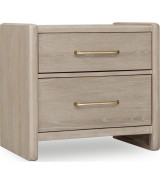 5PC Full Size Bedroom Set – Contemporary Style, Cotton & Chai Finish, Gardenia Collection by Modus Furniture