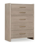 5PC Full Size Bedroom Set – Contemporary Style, Cotton & Chai Finish, Gardenia Collection by Modus Furniture