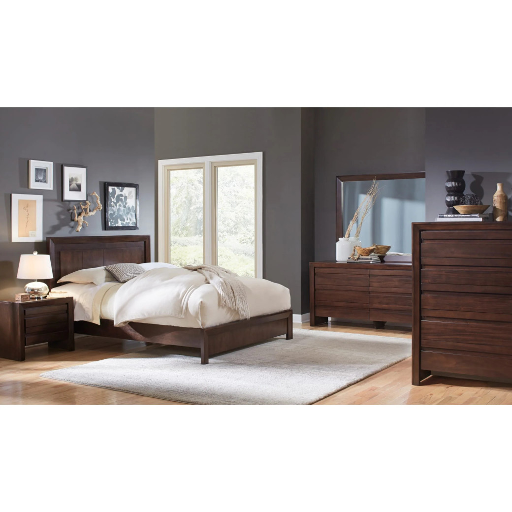 5PC Full Size Bedroom Set – Contemporary Style, Element Collection by Modus Furniture