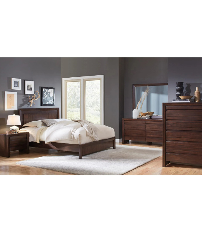 5PC Full Size Bedroom Set – Contemporary Style, Element Collection by Modus Furniture