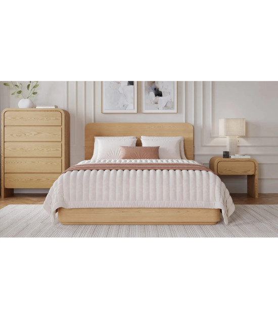 5PC Full Size Bedroom Set – Contemporary Style, Elora Collection in Timber Finish by Modus Furniture