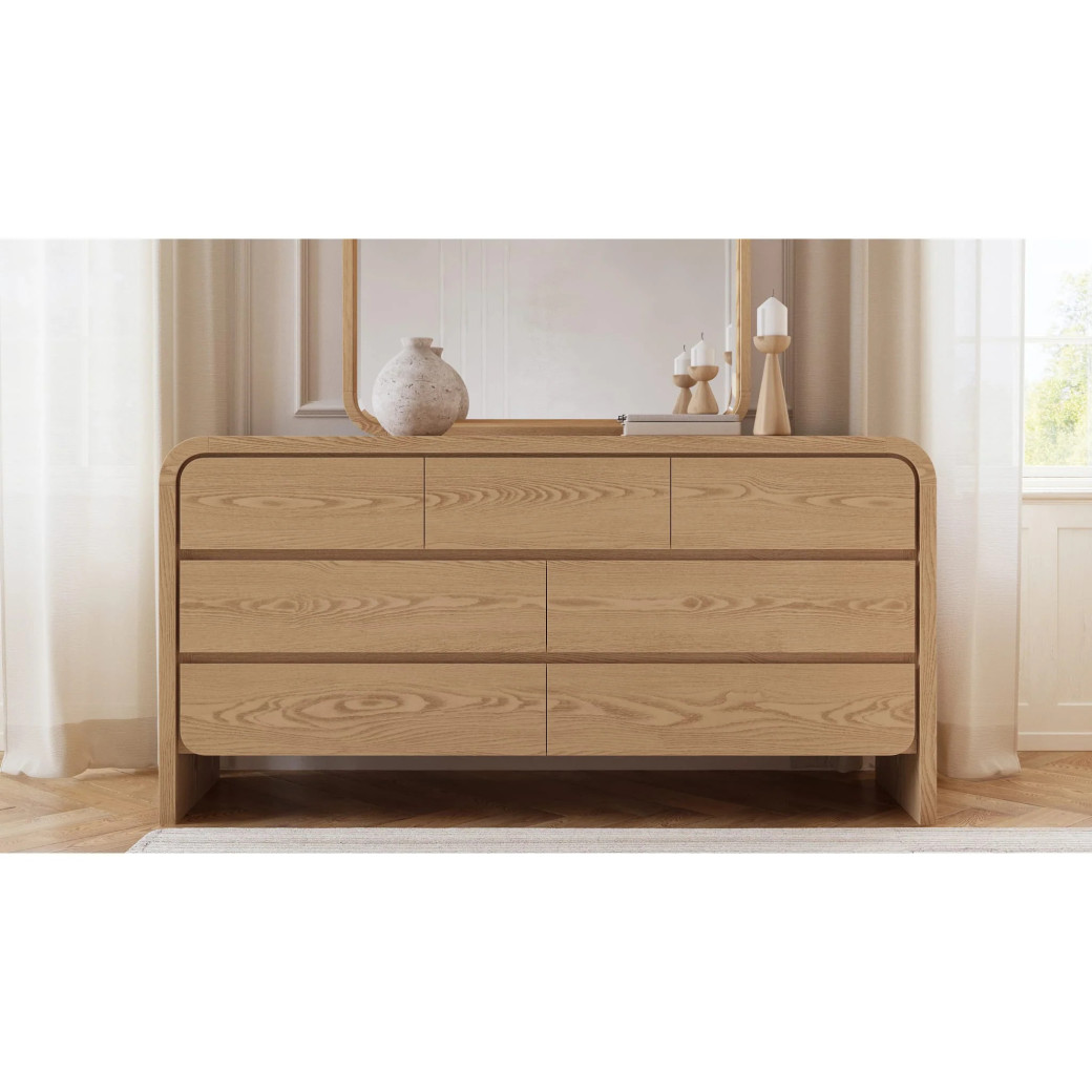 5PC Full Size Bedroom Set – Contemporary Style, Elora Collection in Timber Finish by Modus Furniture