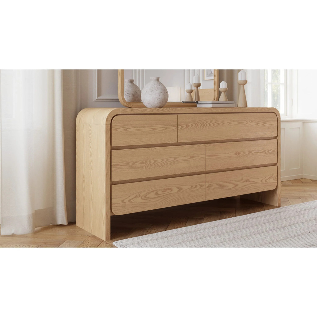 5PC Full Size Bedroom Set – Contemporary Style, Elora Collection in Timber Finish by Modus Furniture