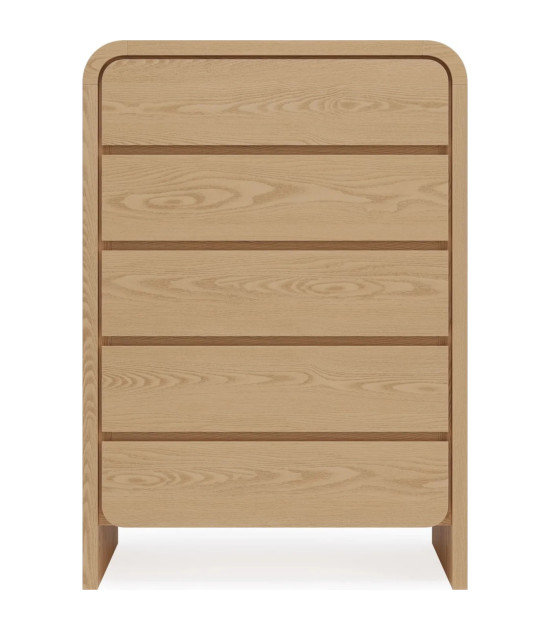 5PC Full Size Bedroom Set – Contemporary Style, Elora Collection in Timber Finish by Modus Furniture