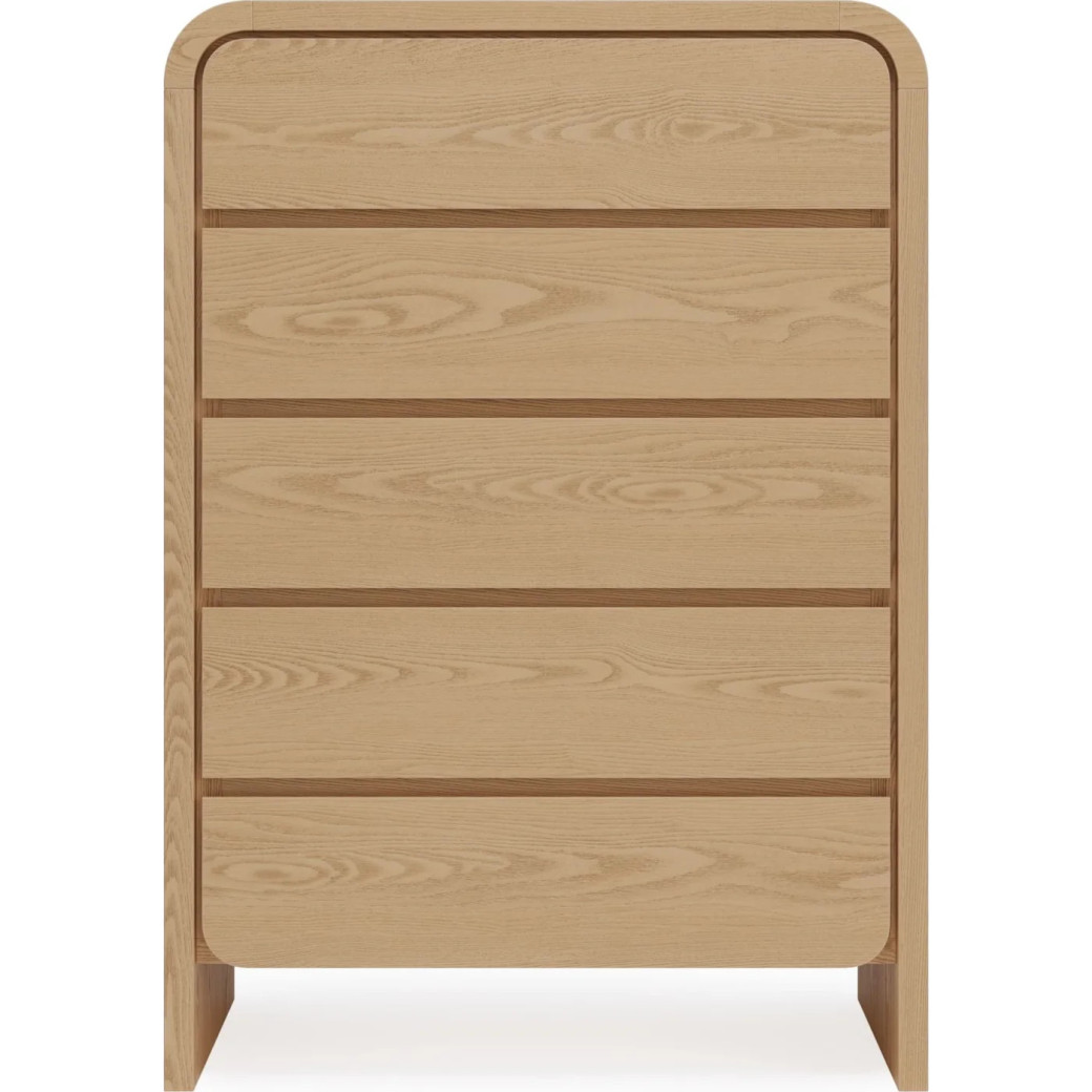 5PC Full Size Bedroom Set – Contemporary Style, Elora Collection in Timber Finish by Modus Furniture