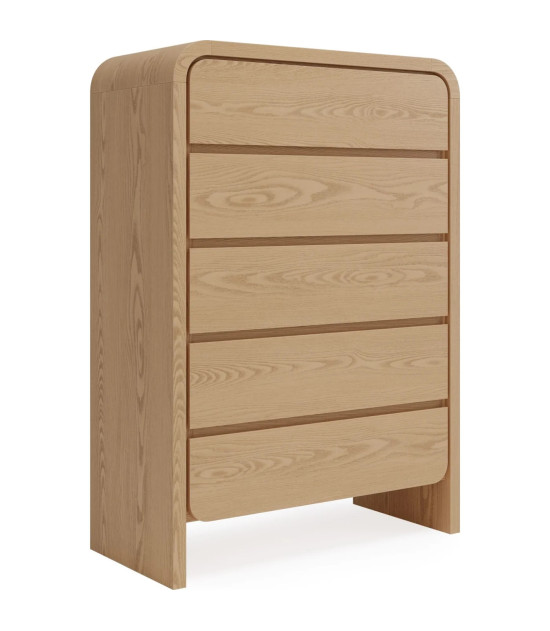 5PC Full Size Bedroom Set – Contemporary Style, Elora Collection in Timber Finish by Modus Furniture