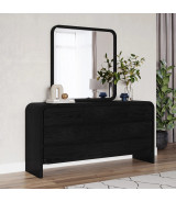 5PC Full Size Contemporary Bedroom Set – Elora Collection, Jet & Charcoal Finish by Modus Furniture