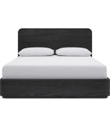 5PC Full Size Contemporary Bedroom Set – Elora Collection, Jet & Charcoal Finish by Modus Furniture