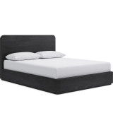 5PC Full Size Contemporary Bedroom Set – Elora Collection, Jet & Charcoal Finish by Modus Furniture