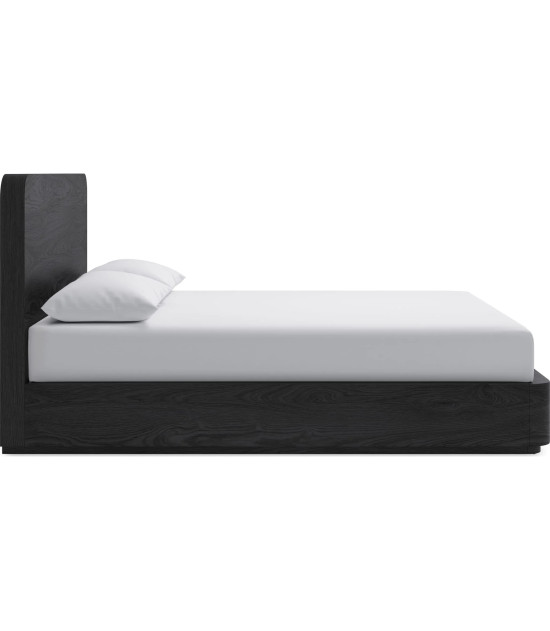 5PC Full Size Contemporary Bedroom Set – Elora Collection, Jet & Charcoal Finish by Modus Furniture