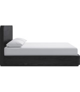 5PC Full Size Contemporary Bedroom Set – Elora Collection, Jet & Charcoal Finish by Modus Furniture