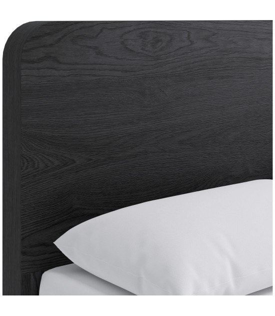 5PC Full Size Contemporary Bedroom Set – Elora Collection, Jet & Charcoal Finish by Modus Furniture