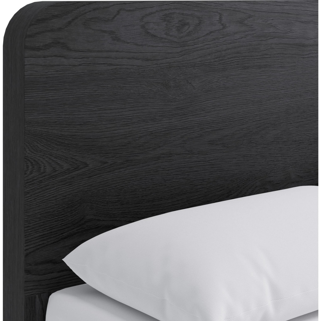 5PC Full Size Contemporary Bedroom Set – Elora Collection, Jet & Charcoal Finish by Modus Furniture