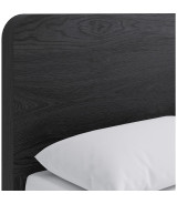5PC Full Size Contemporary Bedroom Set – Elora Collection, Jet & Charcoal Finish by Modus Furniture