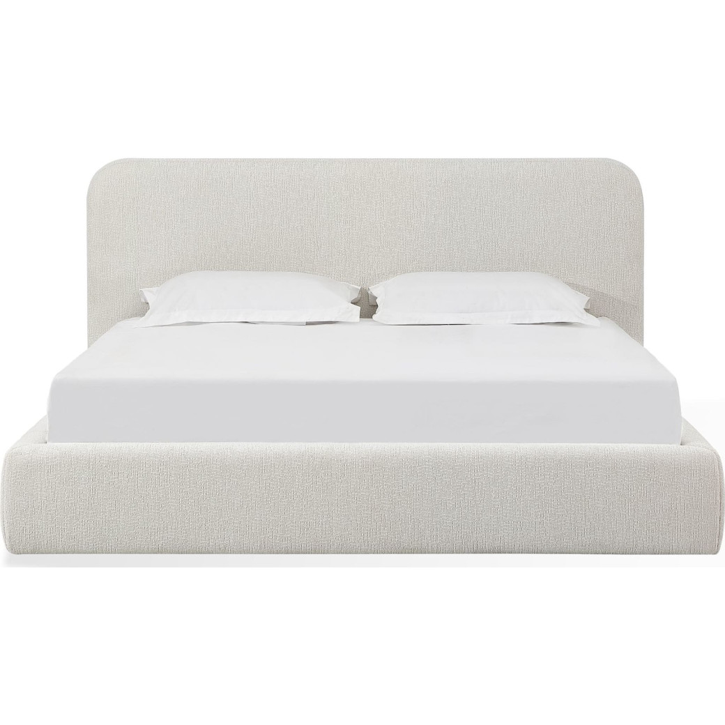 5PC Full Size Bedroom Set with Upholstered Platform Bed – Contemporary Style, Timber Finish, Elora Collection by Modus Furniture