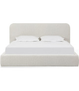 5PC Full Size Bedroom Set with Upholstered Platform Bed – Contemporary Style, Timber Finish, Elora Collection by Modus Furniture