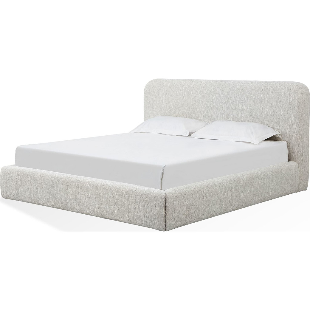 5PC Full Size Bedroom Set with Upholstered Platform Bed – Contemporary Style, Timber Finish, Elora Collection by Modus Furniture
