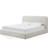 5PC Full Size Bedroom Set with Upholstered Platform Bed – Contemporary Style, Timber Finish, Elora Collection by Modus Furniture