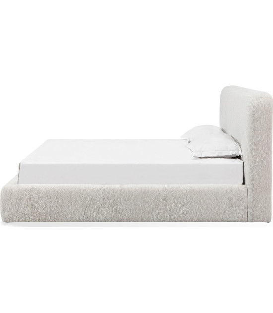 5PC Full Size Bedroom Set with Upholstered Platform Bed – Contemporary Style, Timber Finish, Elora Collection by Modus Furniture
