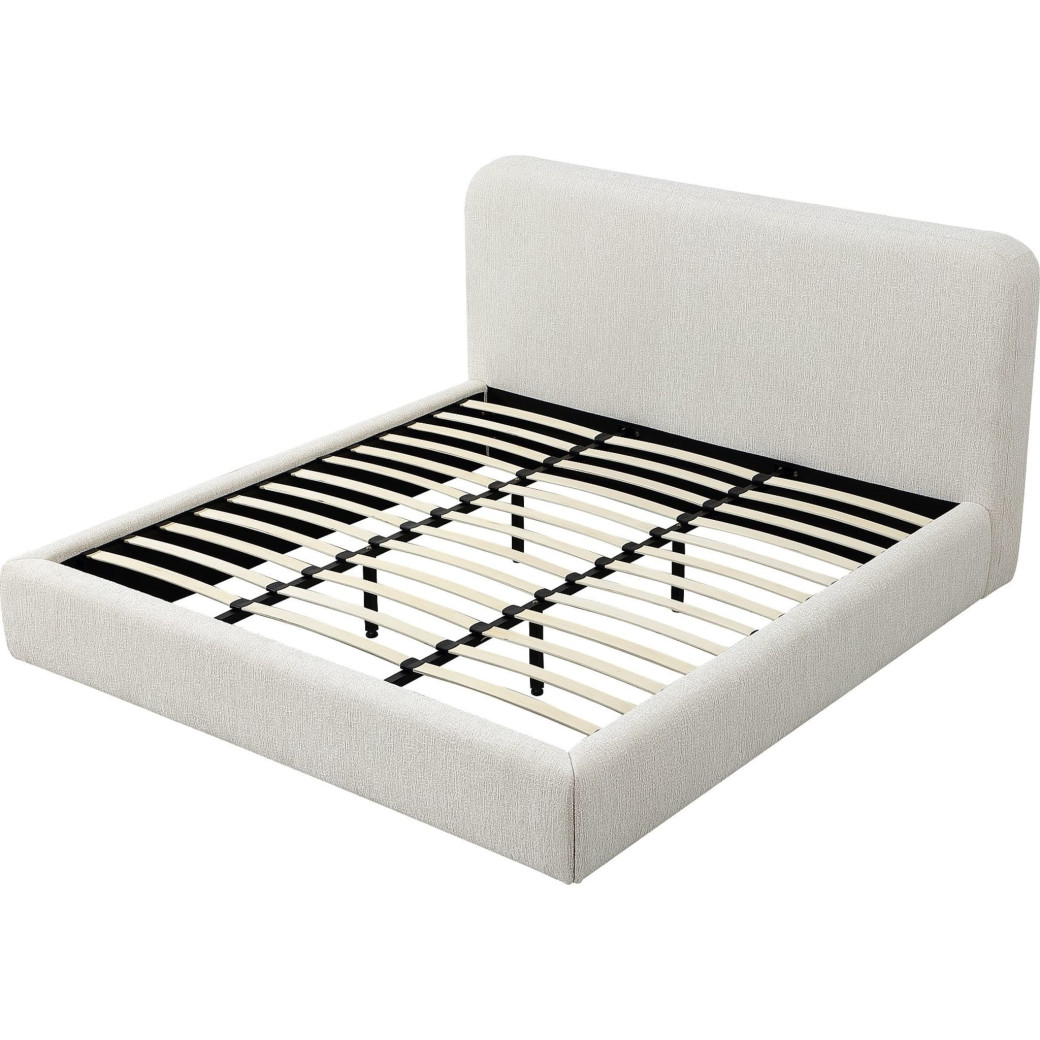 5PC Full Size Bedroom Set with Upholstered Platform Bed – Contemporary Style, Timber Finish, Elora Collection by Modus Furniture
