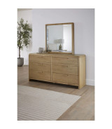 5PC Full Size Bedroom Set – Ginger & Brown Bouclé, Contemporary Style – Furano Collection by Modus Furniture
