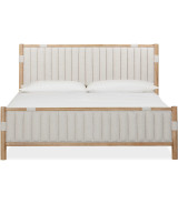 5PC Full Size Bedroom Set – Ginger & Brown Bouclé, Contemporary Style – Furano Collection by Modus Furniture