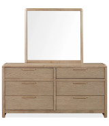 5PC Full Size Bedroom Set – Ginger & Brown Bouclé, Contemporary Style – Furano Collection by Modus Furniture