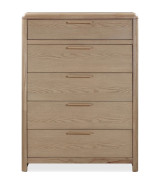 5PC Full Size Bedroom Set – Ginger & Brown Bouclé, Contemporary Style – Furano Collection by Modus Furniture