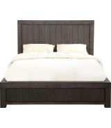 5PC Full Size Bedroom Set – Heath Collection by Modus Furniture Contemporary Style | Wood Platform Bed | Basalt Grey Finish