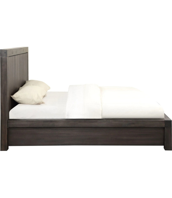 5PC Full Size Bedroom Set – Heath Collection by Modus Furniture Contemporary Style | Wood Platform Bed | Basalt Grey Finish