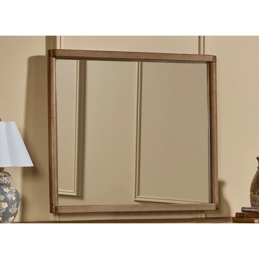 5PC Queen Bedroom Set Contemporary Style in Cabin Glow Finish – Hollis Collection by Modus Furniture