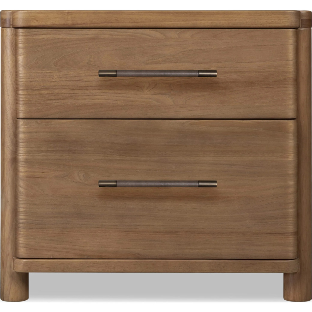 5PC Queen Bedroom Set Contemporary Style in Cabin Glow Finish – Hollis Collection by Modus Furniture