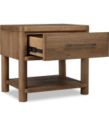 5PC Queen Bedroom Set Contemporary Style in Cabin Glow Finish – Hollis Collection by Modus Furniture