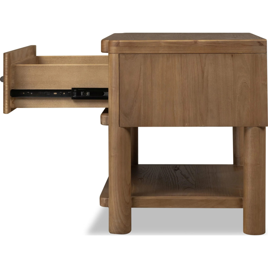 5PC Queen Bedroom Set Contemporary Style in Cabin Glow Finish – Hollis Collection by Modus Furniture