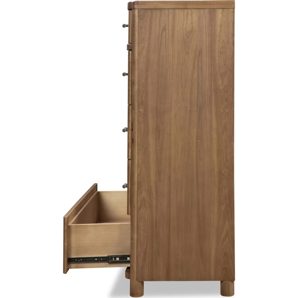 5PC Queen Bedroom Set Contemporary Style in Cabin Glow Finish – Hollis Collection by Modus Furniture