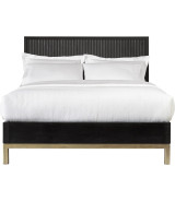 5PC Full Size Bedroom Set Contemporary Style in Black Drifted Oak Finish – Kentfield Collection by Modus Furniture