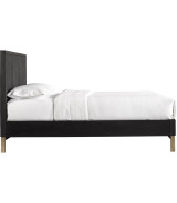 5PC Full Size Bedroom Set Contemporary Style in Black Drifted Oak Finish – Kentfield Collection by Modus Furniture