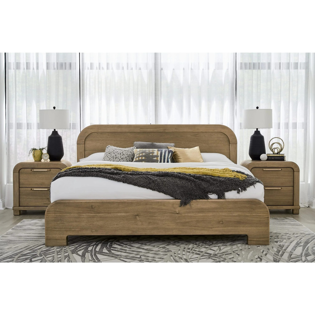 5-Piece  Cal King  Bedroom Set – Contemporary Style in Lioness Finish by Modus Furniture