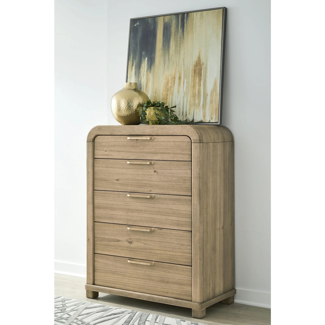 5-Piece  Cal King  Bedroom Set – Contemporary Style in Lioness Finish by Modus Furniture