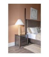 5PC Queen Size Poster Bed Set – Contemporary Style in Deep Rich Black | Koko Collection by Modus Furniture