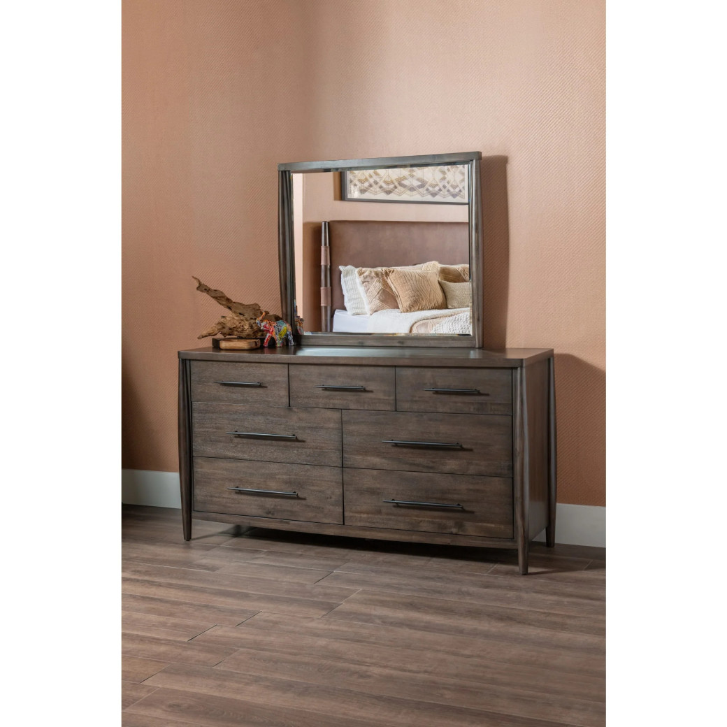 5PC Queen Size Poster Bed Set – Contemporary Style in Deep Rich Black | Koko Collection by Modus Furniture